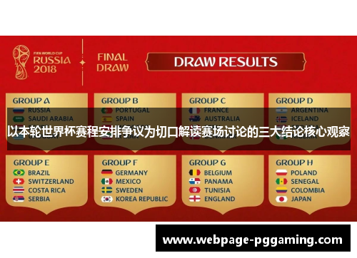 以本轮世界杯赛程安排争议为切口解读赛场讨论的三大结论核心观察 以本轮世界杯赛程安排争议为切口解读赛场讨论的三大结论核心观察