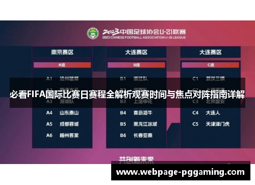 必看FIFA国际比赛日赛程全解析观赛时间与焦点对阵指南详解 必看FIFA国际比赛日赛程全解析观赛时间与焦点对阵指南详解